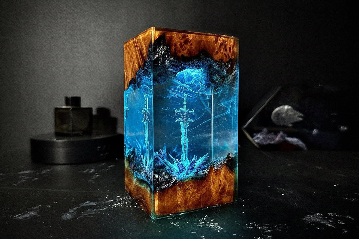 Magic Sword Resin Lamp – Anime Gamer Gift, LED Night Light