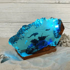 Shark & Diver Resin Lamp – Ocean Gift, 3D LED Table Light