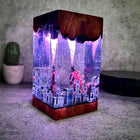 Godzilla Epoxy Resin Lamp – Atomic Breath Monster Night Light, Personalized Handmade Kaiju Gift & Unique Decor