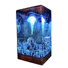 Godzilla Epoxy Resin Lamp – Atomic Breath Monster Night Light, Personalized Handmade Kaiju Gift & Unique Decor